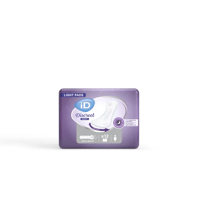 Ontex-ID Discreet light pads for women Maxi Night