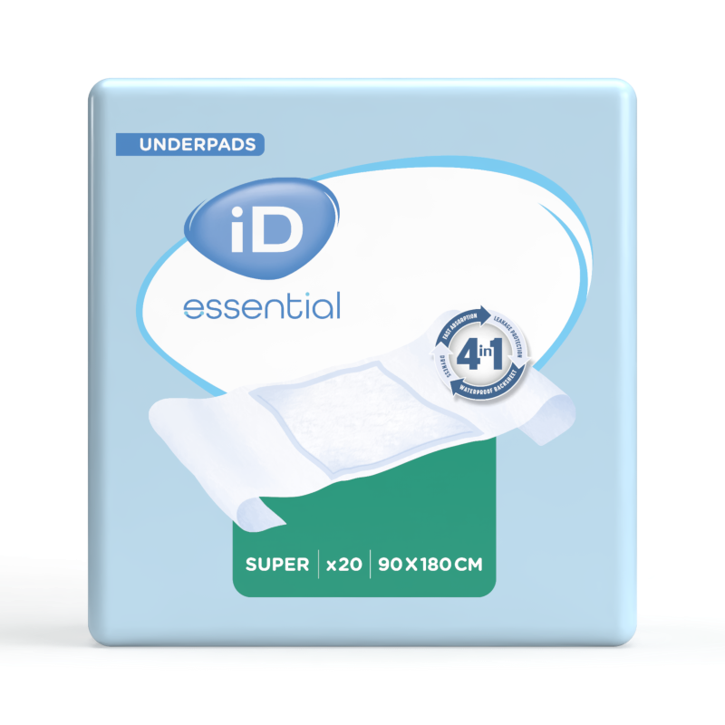 Alèses Ontex-ID Essential Underpads Super 180 x 90 cm