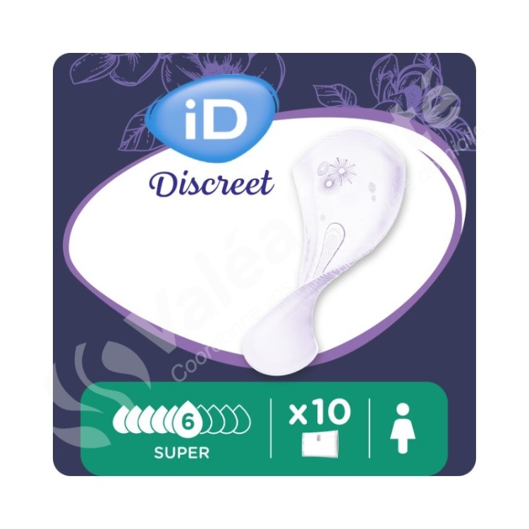 Ontex-ID Discreet light pads for women Super