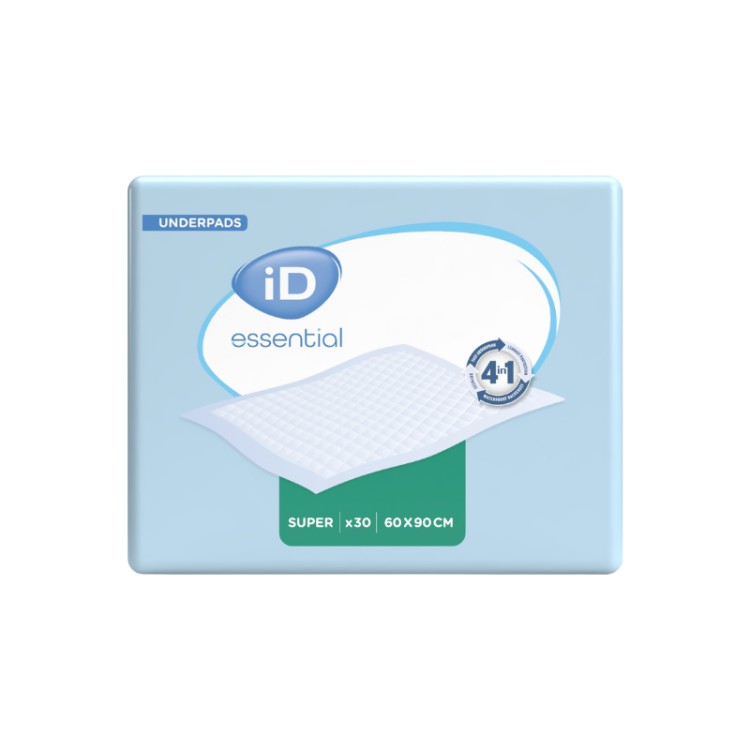 Ontex- iD Essential Underpads Super - 60x90 cm