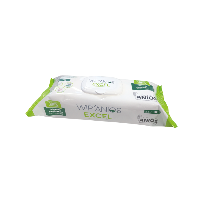 WIP'Anios Lingettes à action rapide pour nettoyage et désinfection