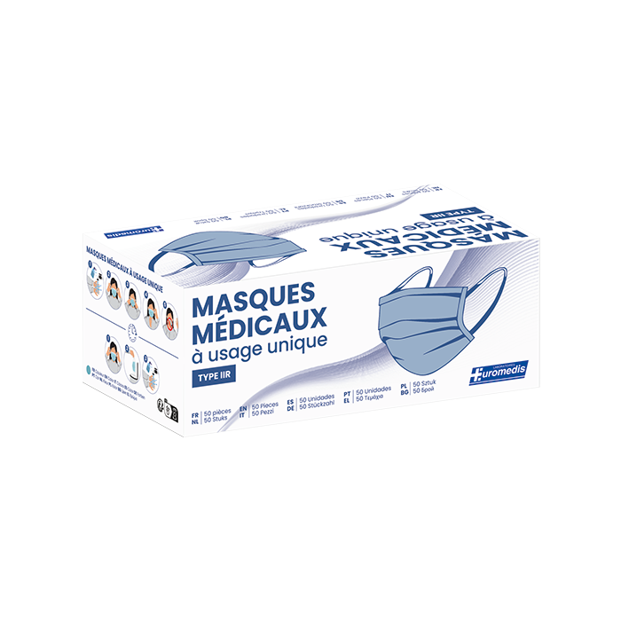 Masque chirurgical 3 plis - Type IIR